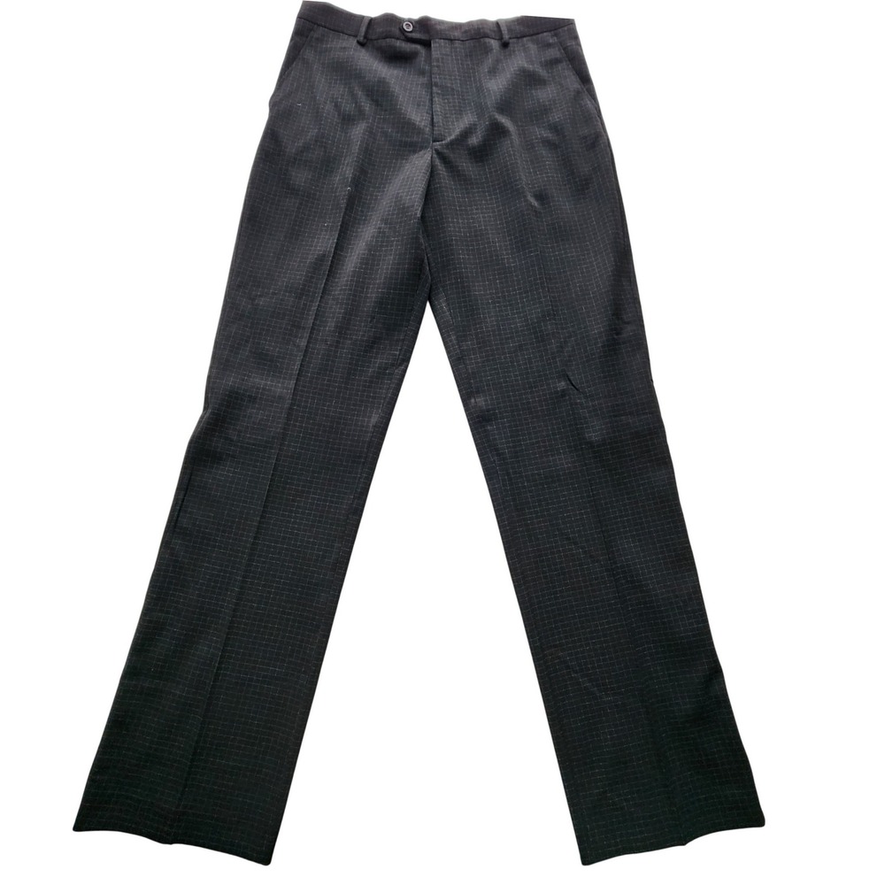 Report Dress Pants Mens 36W 36L Gray Plaid Check Trousers
Business Office Work